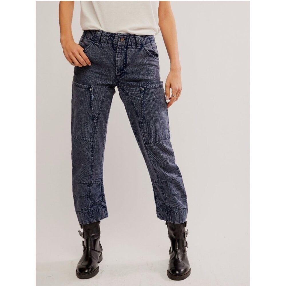 NWT - FREE PEOPLE, We The Free, Super Sonic Slim Pants / Big Dipper, Sz 4, boho‎
